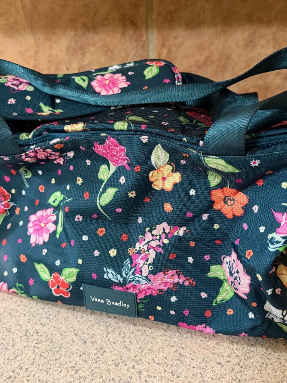 NWT Vera Bradley ReActive Floral Travel Duffel Weekender Bag